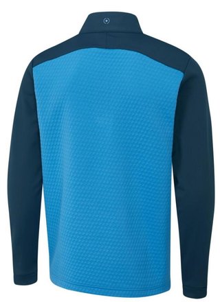 PING Nolan Quarter Zip Fleece men's sweatshirt, tidal blue/navy