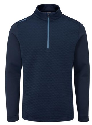 PING Nolan Quarter Zip Fleece men's sweatshirt, navy
