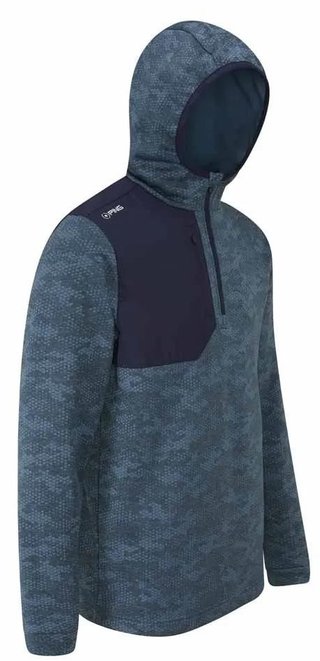 PING Nexa Hooded half zip fleece men's sweatshirt, blue fusion/navy