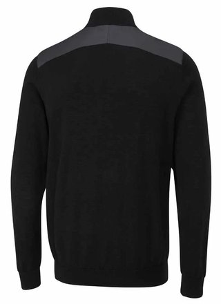 PING Connell Hybrid quarter-zip men's sweater, black