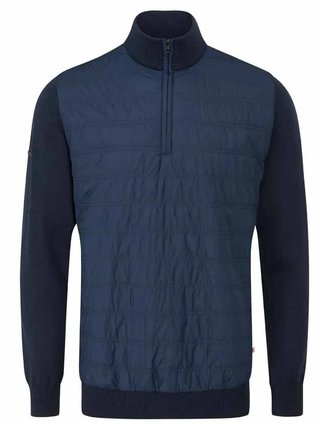 PING Connell Hybrid quarter-zip men's sweater, navy