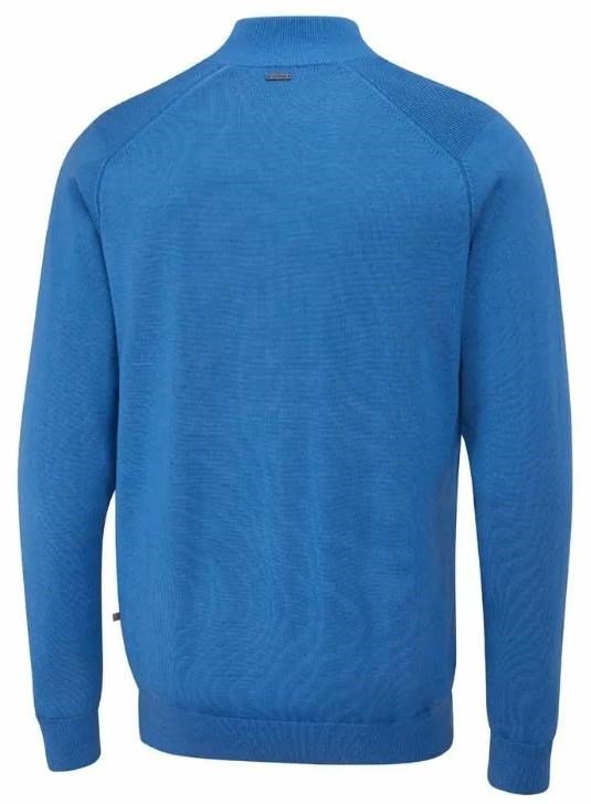PING Murphy Lined full zip men's sweater, tidal blue