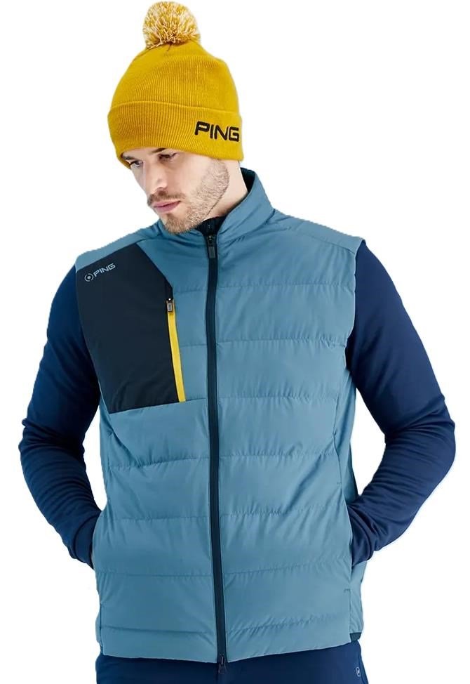 PING Norse Cocoon insulated PrimaLoft® men's vest, blue fusion/navy