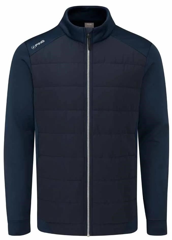 PING Aiden Hybrid fleece mens jacket, navy