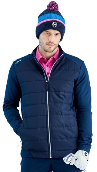 PING Aiden Hybrid fleece mens jacket, navy