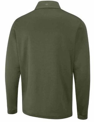 PING Astbury fleece men's jacket, dark olive/lichen