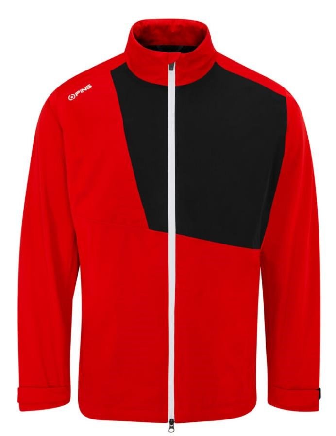 PING Impervious Waterproof men's jacket, classic red/black