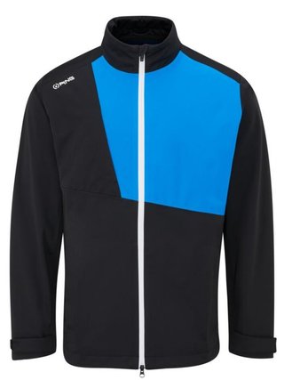 PING Impervious Waterproof men's jacket, black/brilliant blue