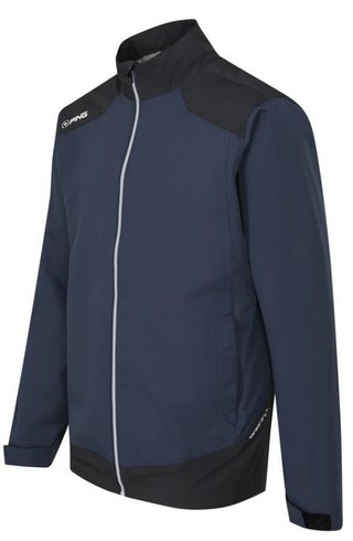 PING AquaDrive Waterproof men's jacket, oxford blue/black