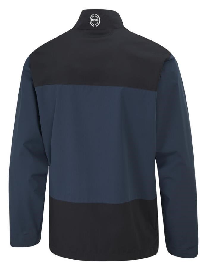 PING AquaDrive Waterproof men's jacket, oxford blue/black