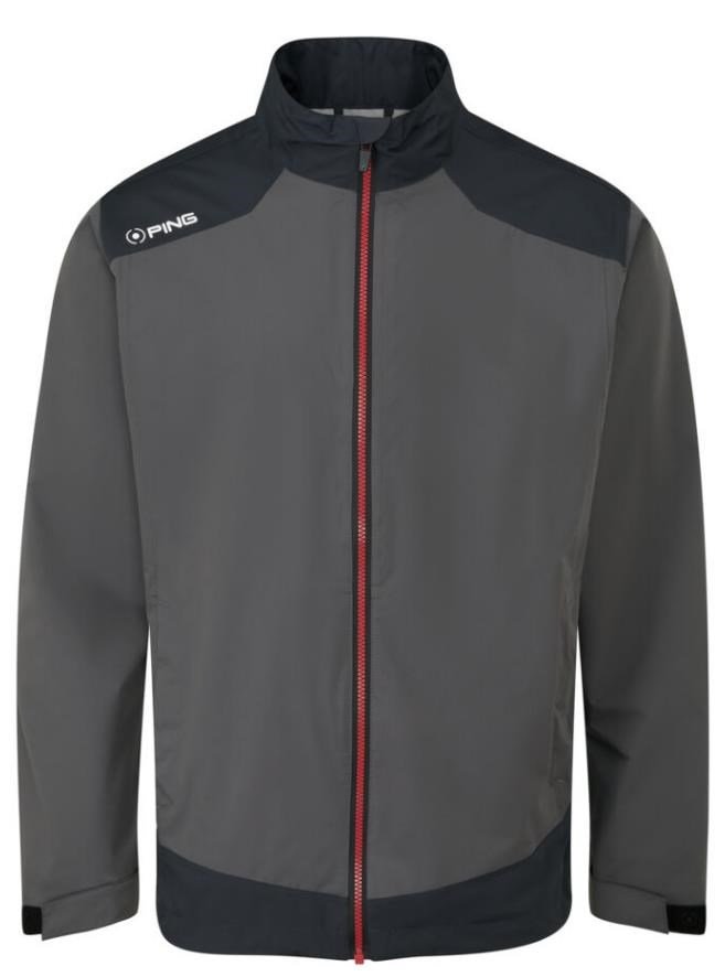 PING AquaDrive Waterproof men's jacket, asphalt/black
