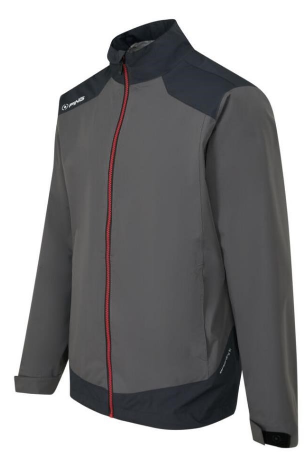 PING AquaDrive Waterproof men's jacket, asphalt/black