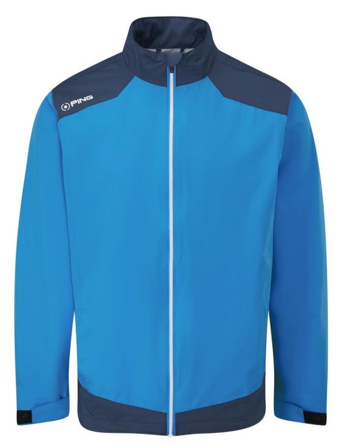 PING AquaDrive Waterproof men's jacket, brilliant blue/oxford blue