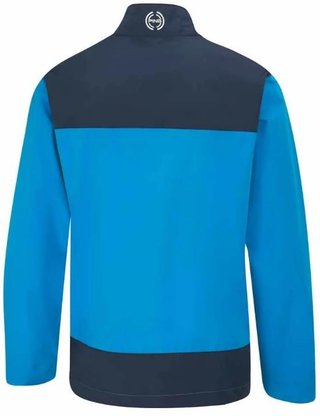 PING AquaDrive Half-Zip men's waterproof jacket, brilliant blue/oxford blue