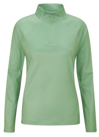 PING Jasmine Printed Long Sleeve women's top, eucalyptus multi