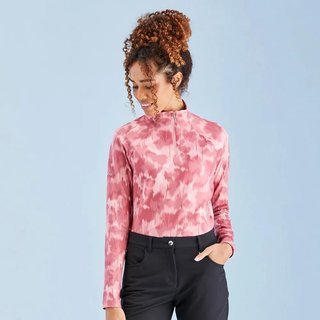 PING Jasmine Printed Long Sleeve ladies top, rose multi