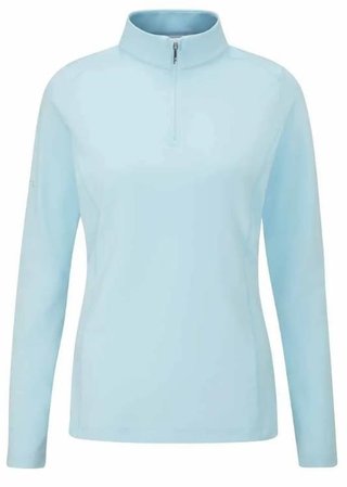 PING Aveline Half Zip dámská mikina s dlouhým rukávem, crystal blue
