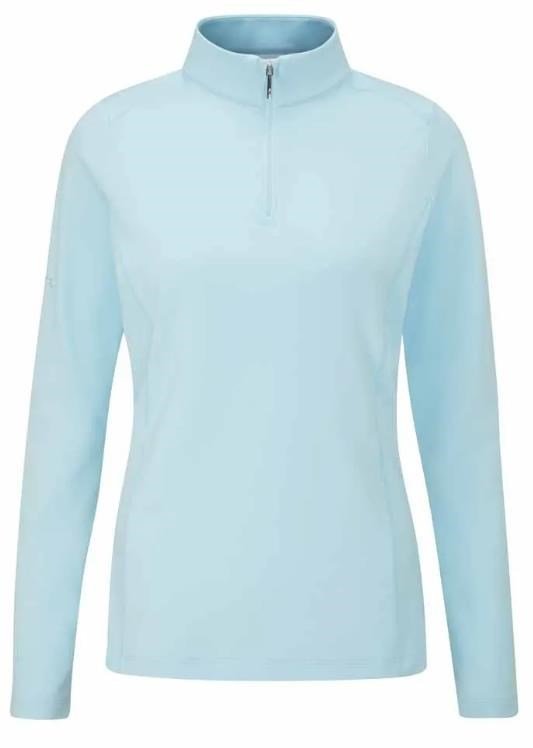 PING Aveline Half Zip dámská mikina s dlouhým rukávem, crystal blue