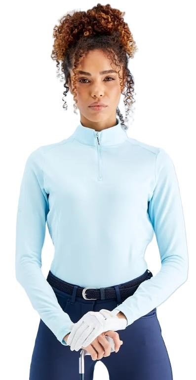 PING Aveline Half Zip dámská mikina s dlouhým rukávem, crystal blue
