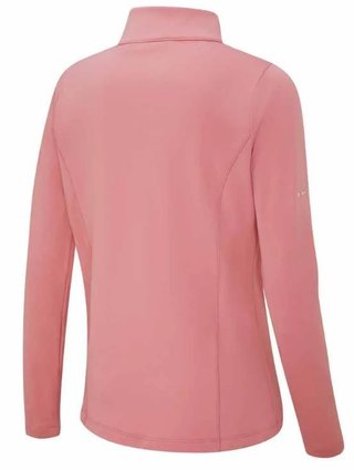 PING Aveline Half Zip long sleeved ladies shirt, muted pink