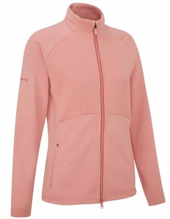 PING Catherine Full Zip Fleece women's sweatshirt, muted pink