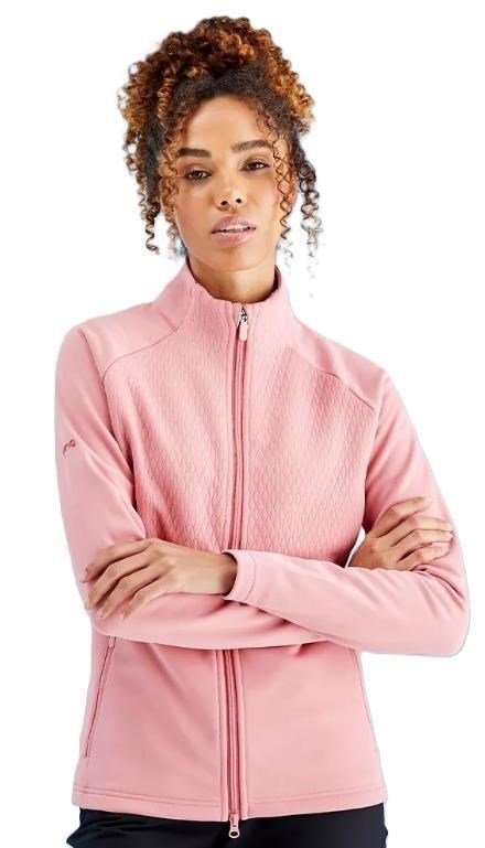 PING Catherine Full Zip Fleece women's sweatshirt, muted pink