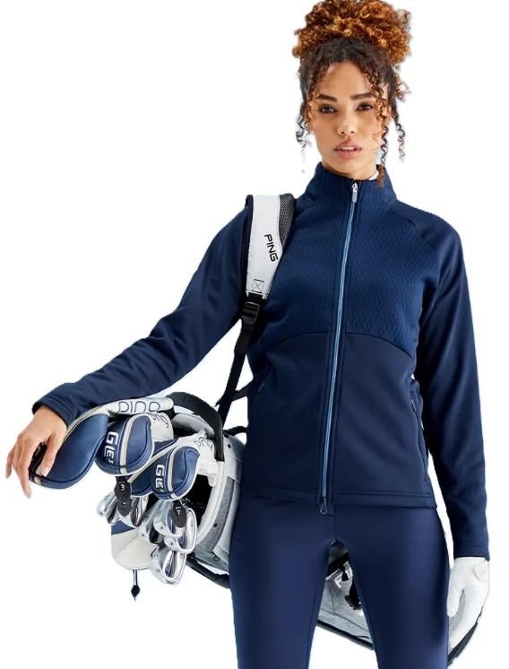 PING Catherine Full Zip Fleece women's sweatshirt, navy