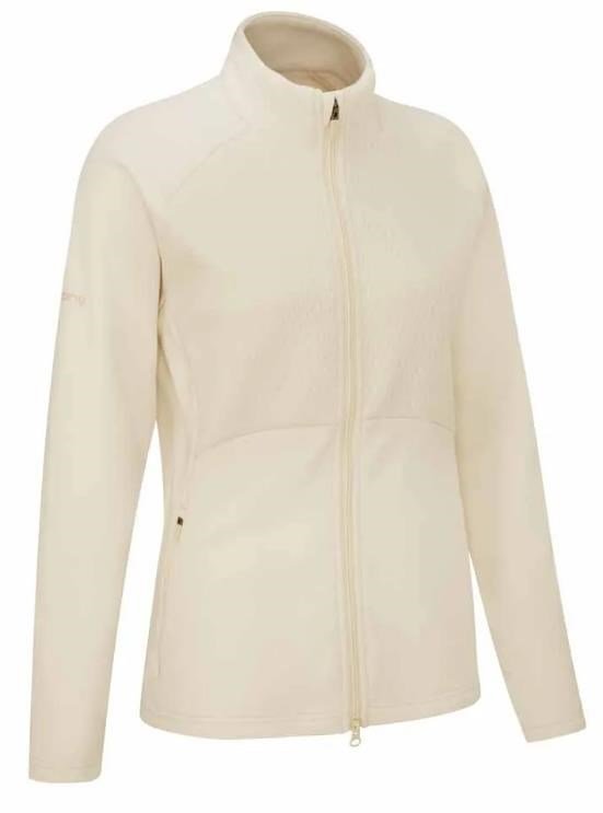 PING Catherine Full Zip Fleece ladies sweatshirt, chalk