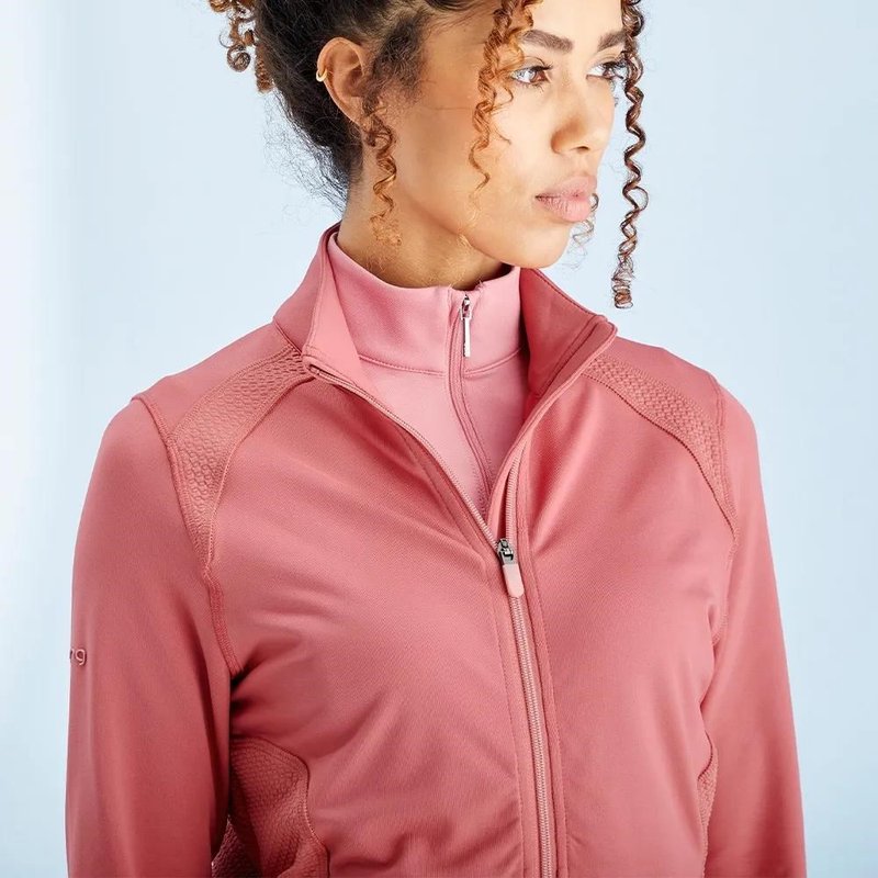 PING Eda Lightweight Full Zip women's jacket, rose