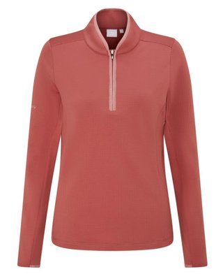 PING Abigale Performance Fleece women's sweatshirt, rose