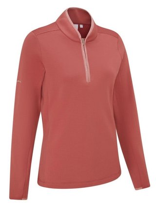 PING Abigale Performance Fleece women's sweatshirt, rose