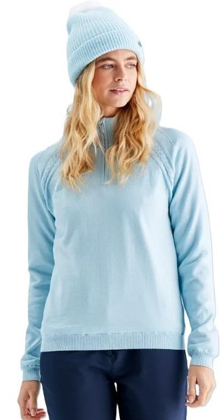 PING Melodie Half-zip lined ladies sweater, opal