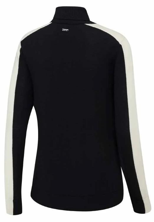 PING Lockett Roll neck ladies sweater, black/chalk