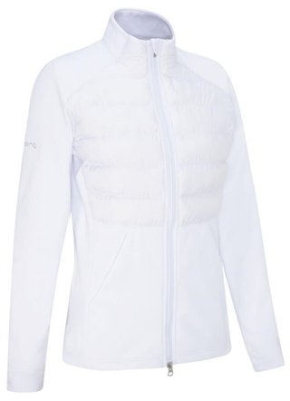 PING Clare Zoned fleece ladies jacket, white
