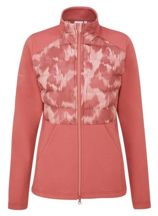 PING Clare Zoned fleece ladies jacket, rose/rose multi