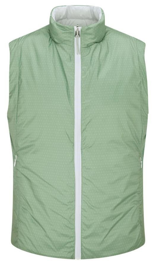 PING Samantha Clo® insulated reversible ladies vest, white/eucalyptus multi