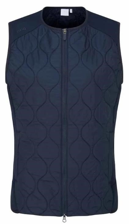 PING Seren insulated collarless ladies vest, navy