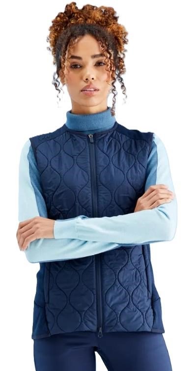 PING Seren insulated collarless ladies vest, navy