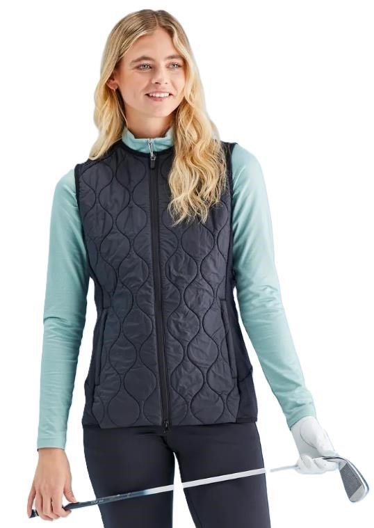 PING Seren insulated collarless ladies vest, black