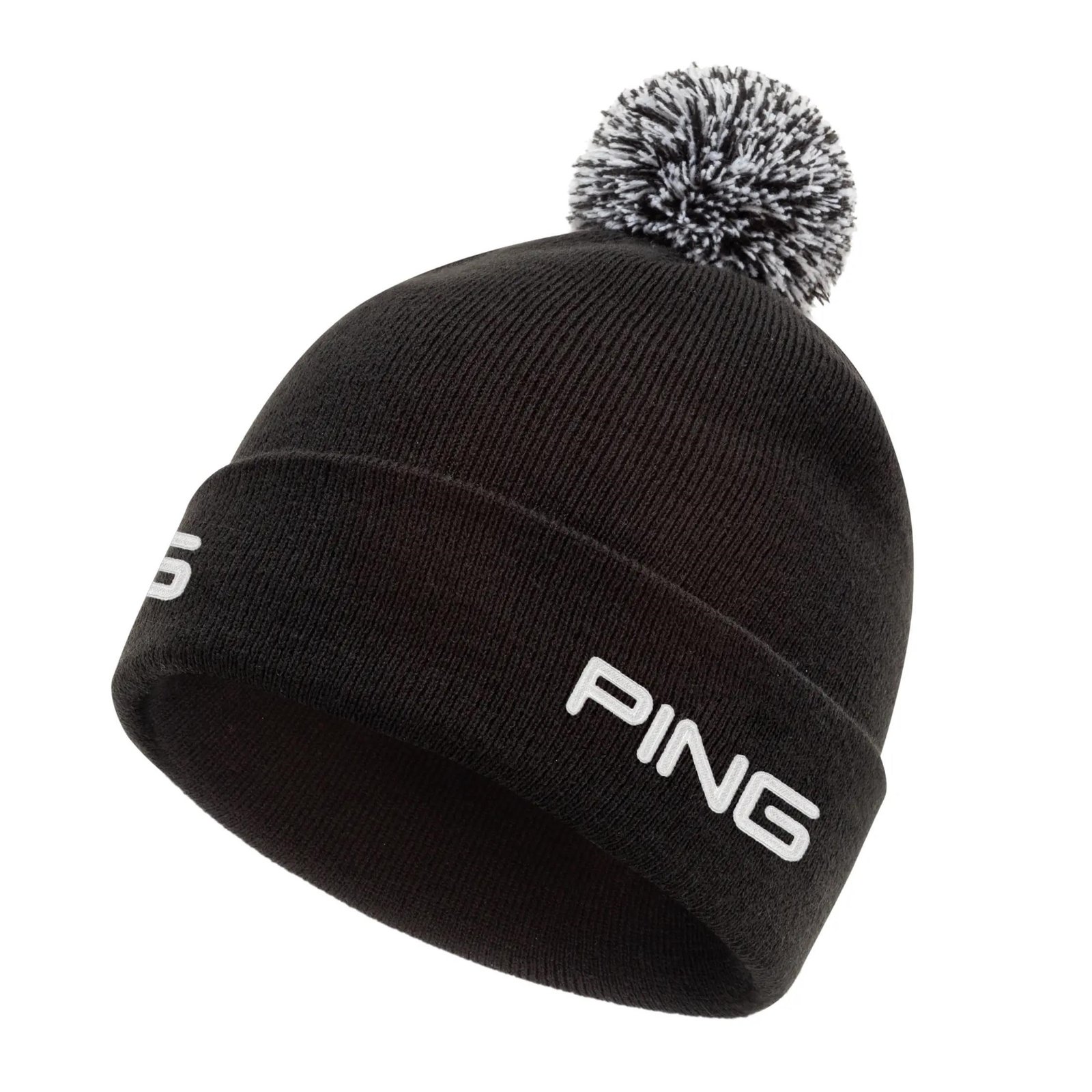 PING Cresting Knit men's winter hat, black