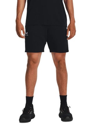 Under Armour Essential Fleece men's shorts, black/white