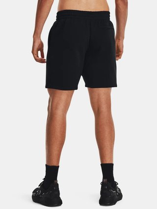Under Armour Essential Fleece men's shorts, black/white