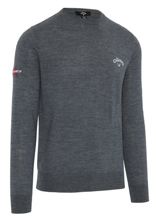 Callaway Crew Neck Merino Mix men's sweater, steel heather