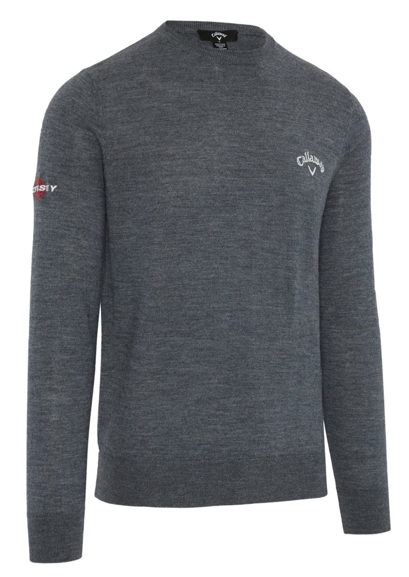 Callaway Crew Neck Merino Mix men's sweater, steel heather