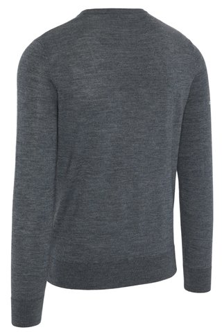 Callaway Crew Neck Merino Mix men's sweater, steel heather