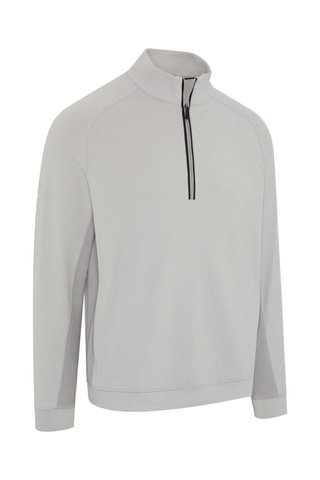Callaway Brushed Rib 1/4 Zip men's sweatshirt, concrete