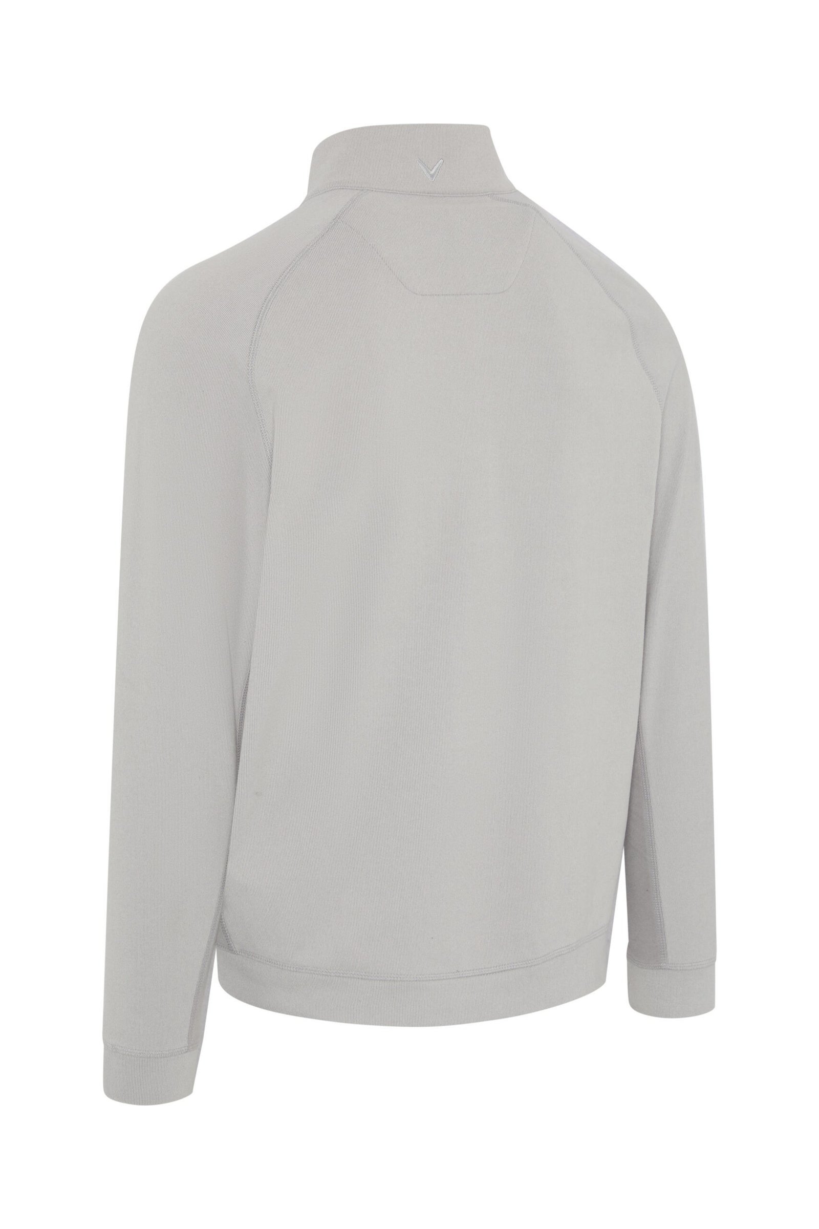 Callaway Brushed Rib 1/4 Zip men's sweatshirt, concrete