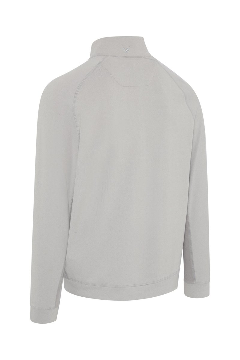 Callaway Brushed Rib 1/4 Zip men's sweatshirt, concrete