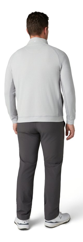 Callaway Brushed Rib 1/4 Zip men's sweatshirt, concrete
