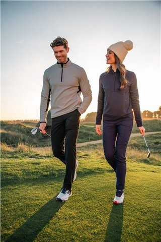 Callaway Brushed Rib 1/4 Zip men's sweatshirt, concrete